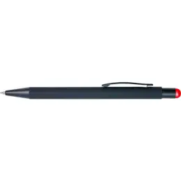 Matte Black Coated Ballpoint Pen Red